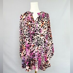 Dear Scarlett Bold & Flattering Long Sleeve Tunic in Eye Catching Colors